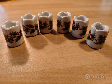 Set 6 portacandele segnaposto Funny Design