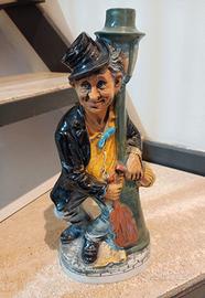 Statuina Decanter antica Uomo che Suona il violino