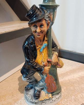Statuina Decanter antica Uomo che Suona il violino