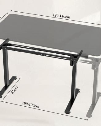 TRIUMPHKEY Scrivania Regolabile Altezza 120 x 60