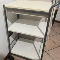 Carrellino porta vivande cibo verdura con cassetto