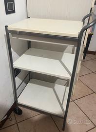 Carrellino porta vivande cibo verdura con cassetto