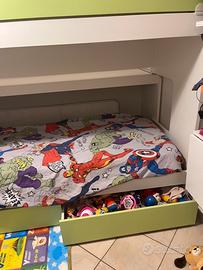 Letto a castello scorrevole