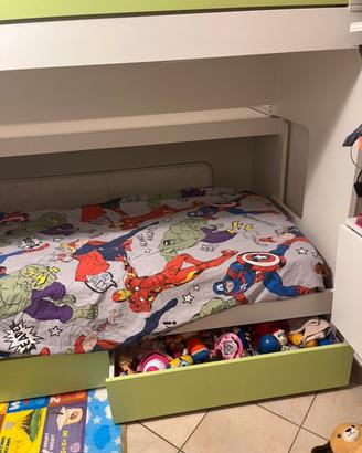 Letto a castello scorrevole