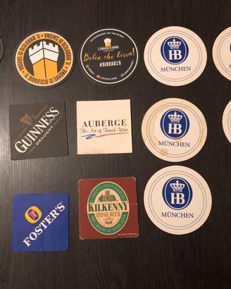 Stock sottobicchieri birra varie marche (14pz)