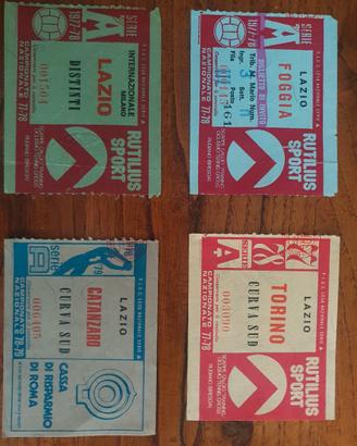 Biglietti Lazio anno 1977-79