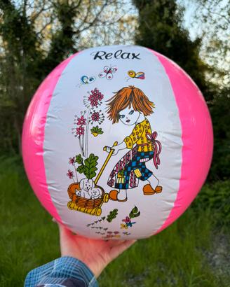 Pallone gonfiabile soiaggia vintage 1980