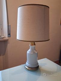 lampada da tavolo ceramica capodimonte abat jour