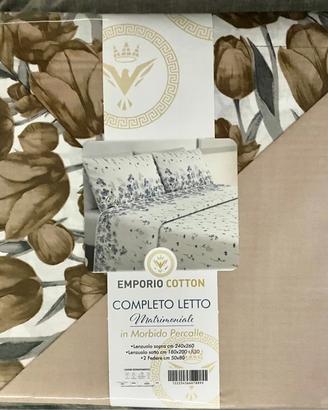 Completo lenzuola matrimoniali Emporio Cotton