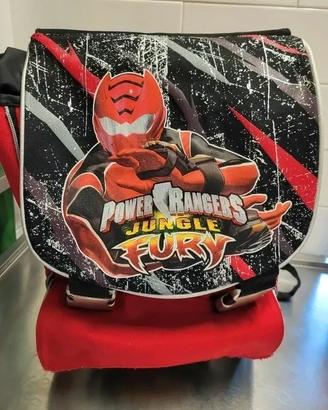 Zaino Scuola Power Rangers Double-Face 2in1