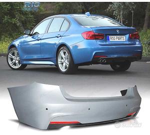 PARAURTI POSTERIORE BMW F30 LOOK M PDC DOPPIO USCI