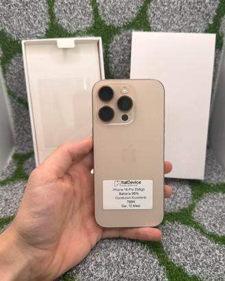 iPhone 16 Pro 256gb Desert - 🔋95% Gar. 12 Mesi