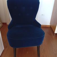 poltroncina blu notte ikea