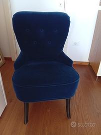 poltroncina blu notte ikea