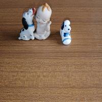 SOPRAMMOBILE CAPODIMONTE CUCCIOLO CANE CON BIMBO