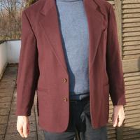 giacca uomo sartoriale viola cashmere -lana Tg.48
