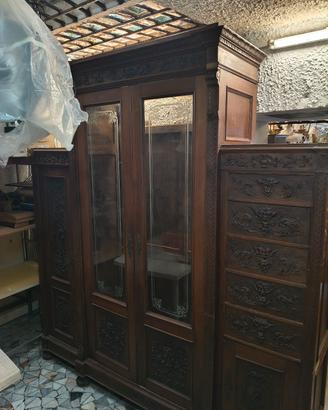armadio mobile da sala in stile rinascimento 