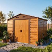 Casetta per giardino color legno