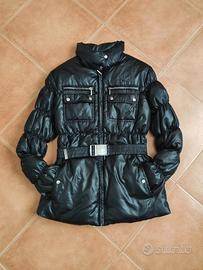 Piumino Geox bambina in vera piuma con cintura