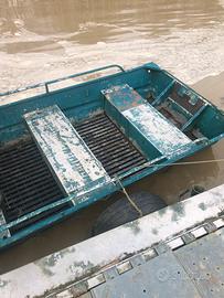 Barca piatta in alluminio