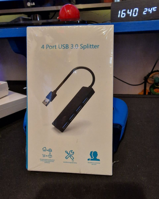 Hub USB 3.0 4 porte adattatore notebook pc mac
