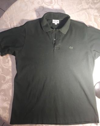 Polo Lacoste verde scuro