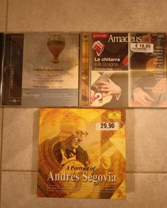Lotto CD chitarra classica, Segovia, segre