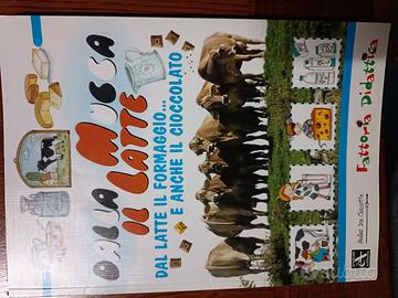 Libro didattico sul latte