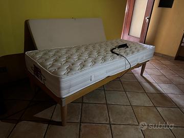 Letto singolo con doghe elettriche