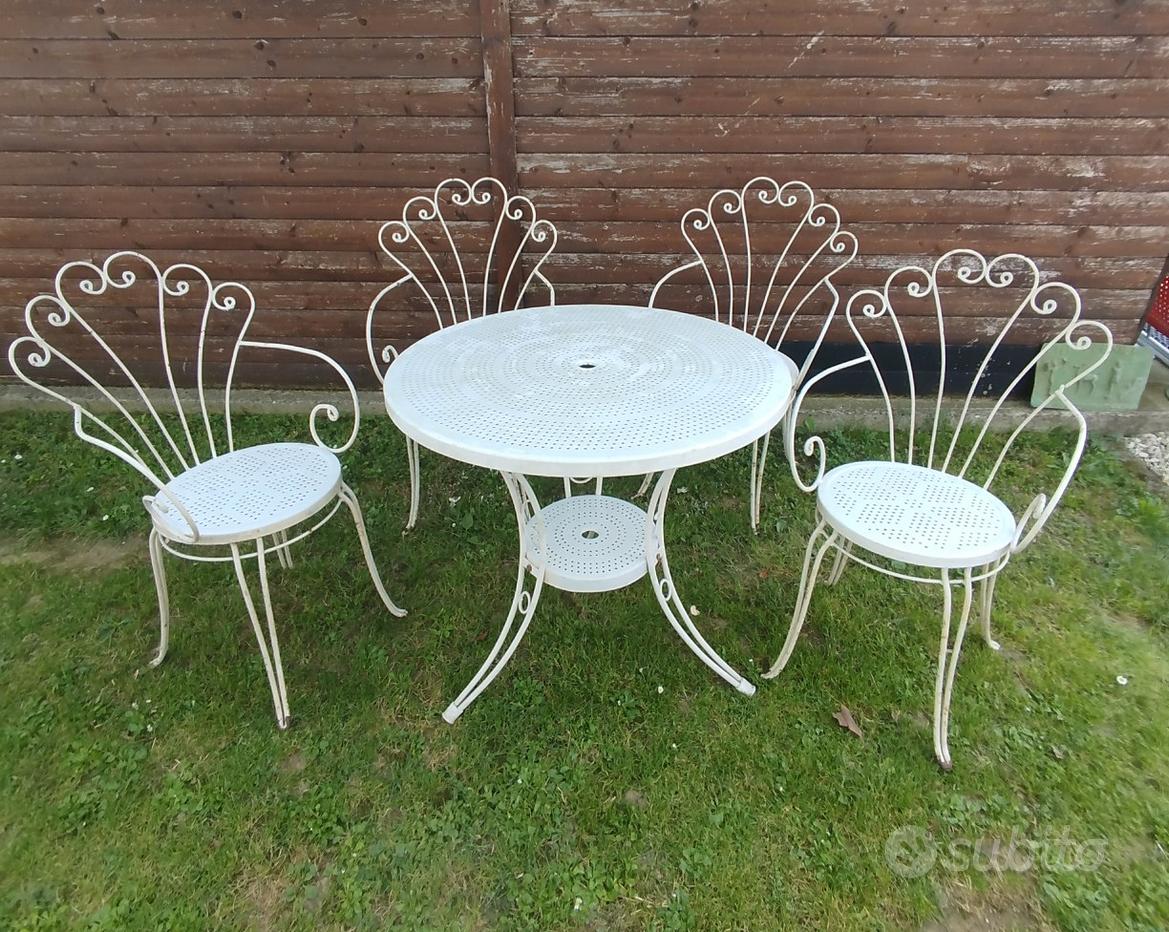 Arredo Sedie Da Giardino In Ferro Usate Tavolo Con Sedie Giardino