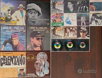Lotto vinili 33 e 45 giri di Adriano Celentano