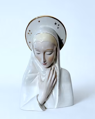 A. RONZAN - Scultura in Ceramica - Madonna - Italy