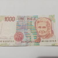 Banconota 1000 Lire Montessori