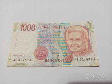 Banconota 1000 Lire Montessori