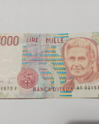 Banconota 1000 Lire Montessori