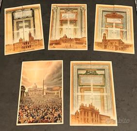Cartoline apribili Roma Anno Santo 1950