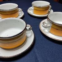 Set 4 Tazze Zuppa Stonehenge Midwinter anni 70