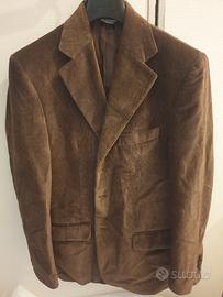 Giacca uomo velluto marrone 