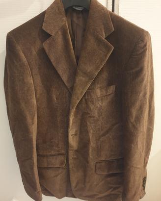 Giacca uomo velluto marrone 