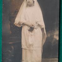 Cartolina Sassari 1923 Ragazza Cresima e Comunione