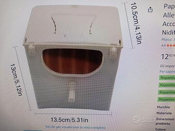 2 nidi uccelli più 2 beverini nuovi