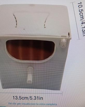 3 nidi uccelli più 2 beverini nuovi