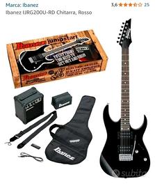 Chitarra elettrica con cavalletto entrambe N