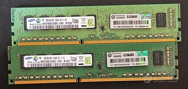 Ram 2x 2GB 2Rx8 PC3-10600E Hp microserver
