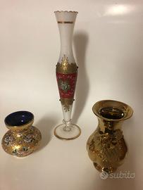 Vasi dorati vintage