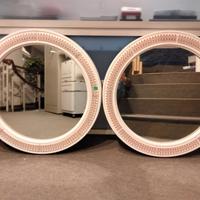 N. 2 Specchi Carrara&Matta Tondi Decorati