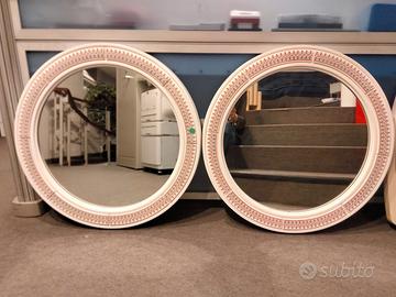 N. 2 Specchi Carrara&Matta Tondi Decorati