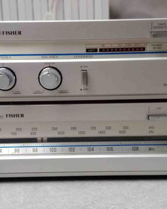 Amplificatore e tuner stereo Fisher