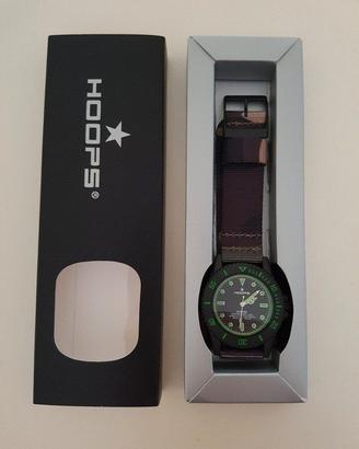 Orologio Hoops con cinturino verde militare