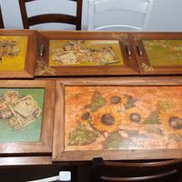 Quadri e vassoi artigianato shabby